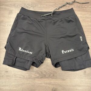 ASRV Black Technical Sportswear Shorts